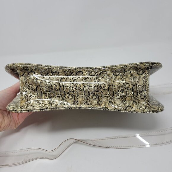 Vintage 80s Retro J. Renee Vinyl Plastic Crossbody Purse Handbag Fantasy Pearl S - Picture 5 of 14